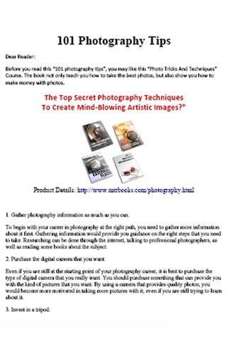 Photography Tips 101截图2