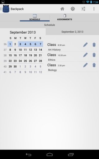 Backpack: Student Planner截图1