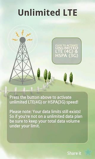 Unlimited LTE 4G Hack截图4