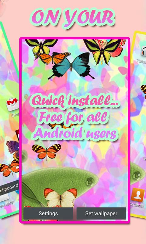 Butterflies on your Phone LWP截图5