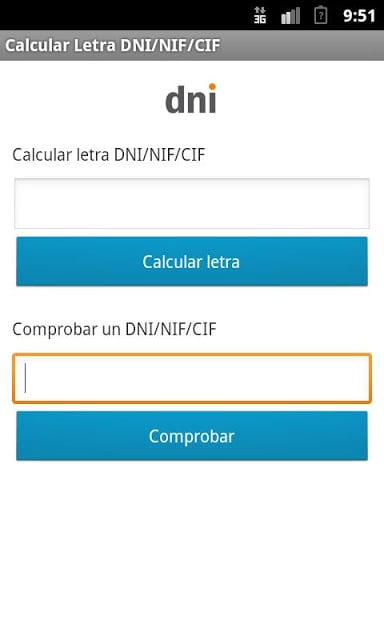 Calcular Letra DNI/NIF/CIF截图1