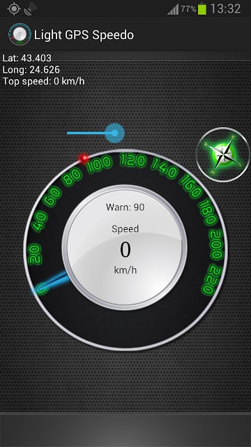 光的GPS车速表：千米/英里截图1