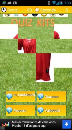 Soccer Shirts Quiz PRO截图2