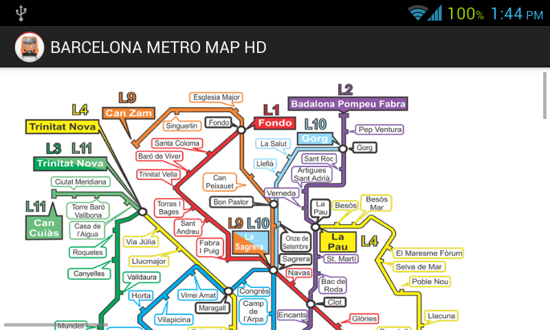 BARCELONA METRO MAP HD截图2