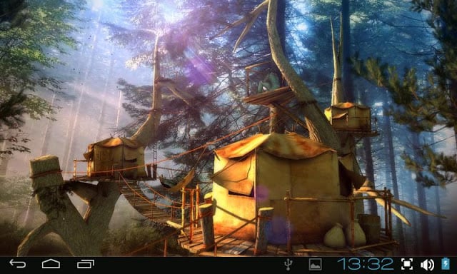 Tree Village 3D Free lwp截图8