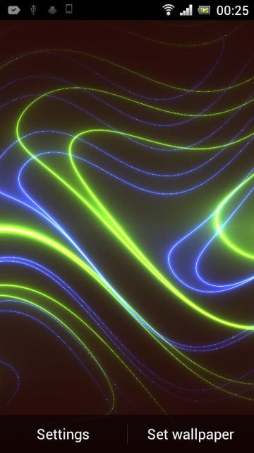 Neon Glitter Wave HD LWP截图6