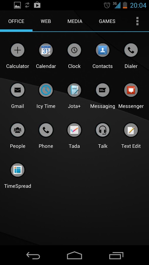 RoundGlassBlue icon theme截图1