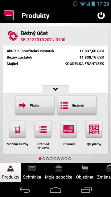 Mobiln&iacute; banka截图1