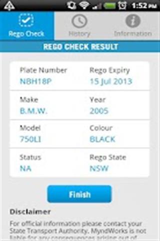 iREGO - Free Rego Check, AUS截图1