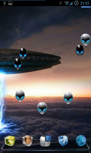 Alien UFO Live Wallpaper截图2