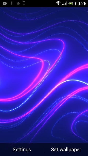 Neon Glitter Wave HD LWP截图2