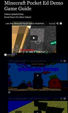 Minecraft Pocket Ed Demo Guide截图2