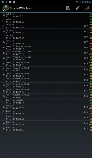 Simple WiFi Scan截图1
