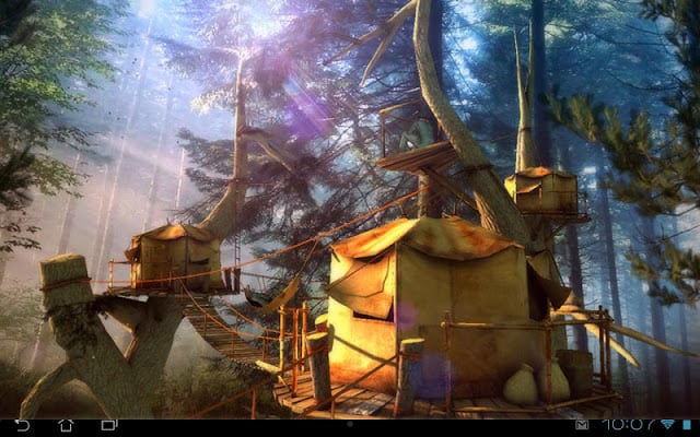 Tree Village 3D Free lwp截图2