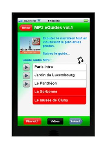 Guide Paris gratuit MP3 vid&eacute;os截图5