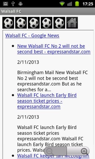 Walsall FC News截图2