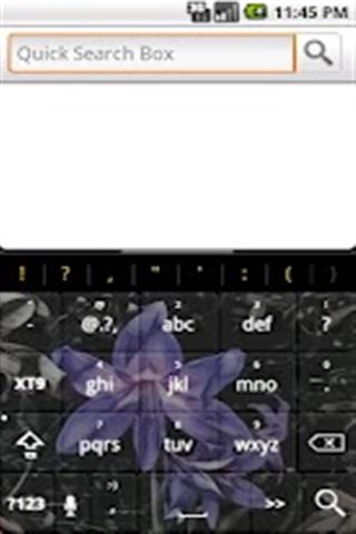 花朵键盘皮肤 Purple Flowers Keyboard Free截图1