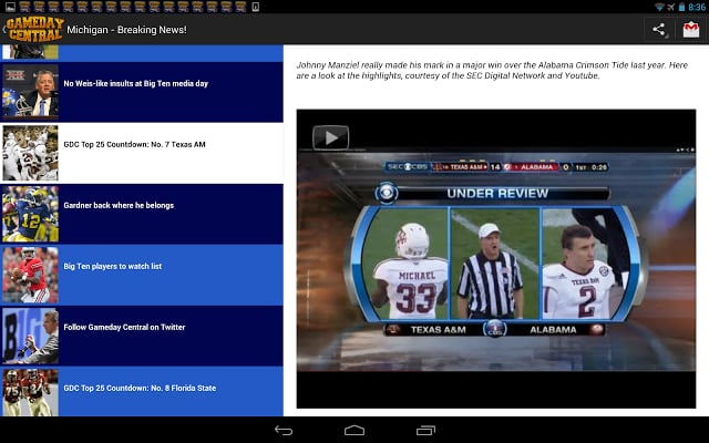 Gameday Central - NCAA News截图1