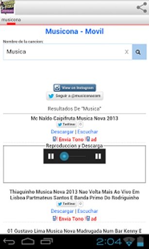 Musicona Descarga Cancion mp3截图3