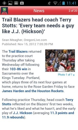 OregonLive.com: Blazers News截图4