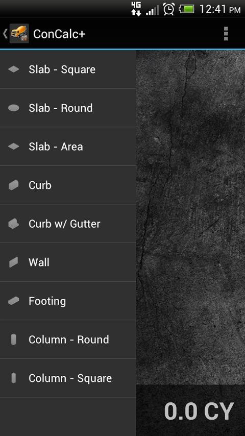 ConCalc - Concrete Calculator截图5