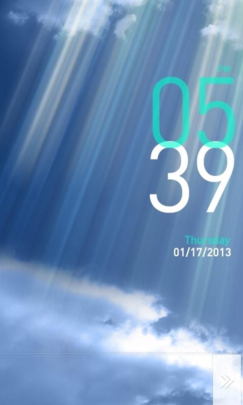 MxLock Theme Sky_PartlyCloudy截图1