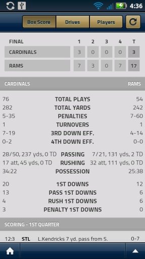 St. Louis Rams Official Mobile截图1