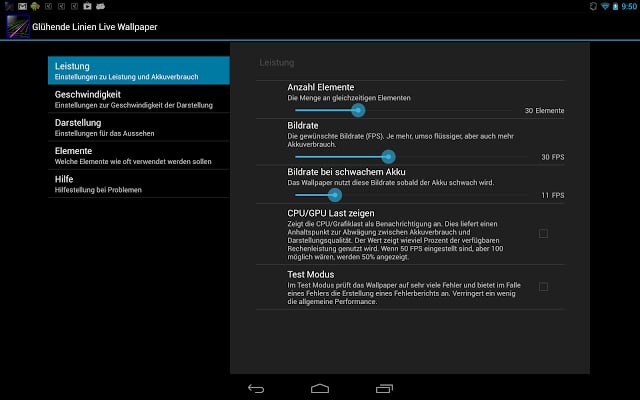 Gl&uuml;hende Linien Live Wallpaper截图6