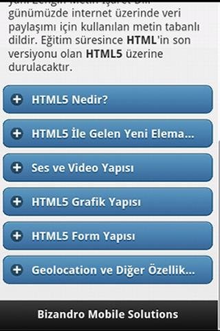 HTML5 Eğitimi截图1