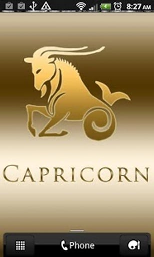 Capricorn Zodiac Gold WP截图1