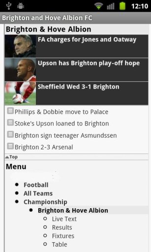 Brighton &amp; Hove Albion FC News截图2