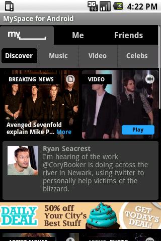 MySpace for Android截图2