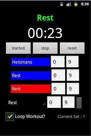 锻炼计划秒表 Workout Planner Stopwatch Free截图2