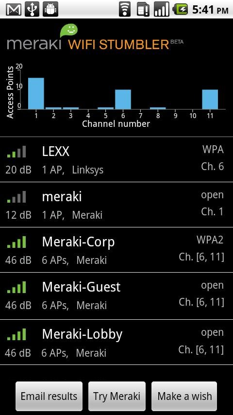 Meraki WiFi Stumbler截图3