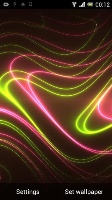 Neon Glitter Wave HD LWP截图8