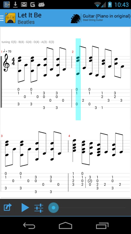 Guitar Tab Viewer截图6