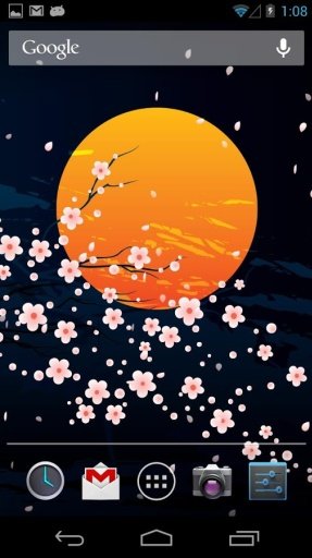 Moon&amp;Sakura Live Wallpaper截图9