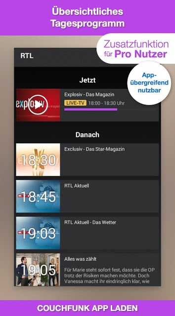 Couchfunk Live TV &amp; Programm截图4