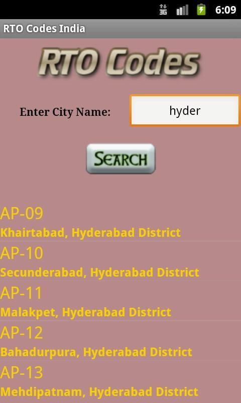 RTO Codes India截图7
