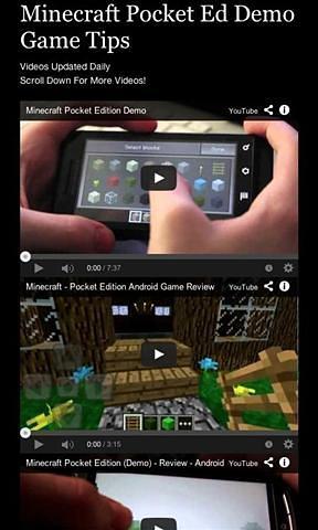 Minecraft Pocket Ed Demo Tips截图2