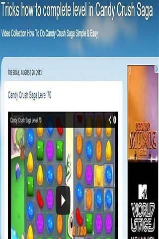 Solution Candy Crush Saga截图1