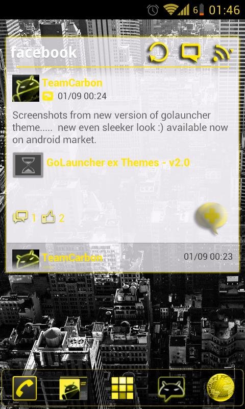 GOWidget LiquidGoldICS Light Theme by TeamCar截图1