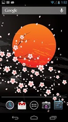 Moon&amp;Sakura Live Wallpaper截图4