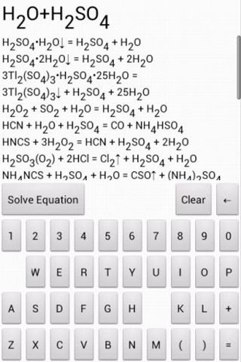 Chemical Equation Solver Free截图3