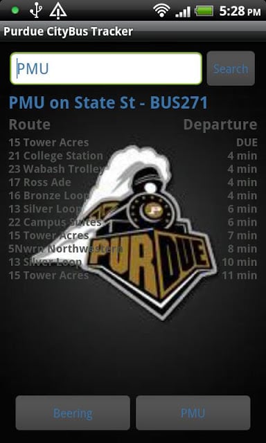 Purdue CityBus Tracker截图5