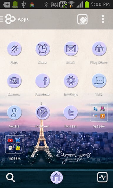 Paris go launcher theme截图1