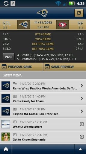 St. Louis Rams Official Mobile截图4