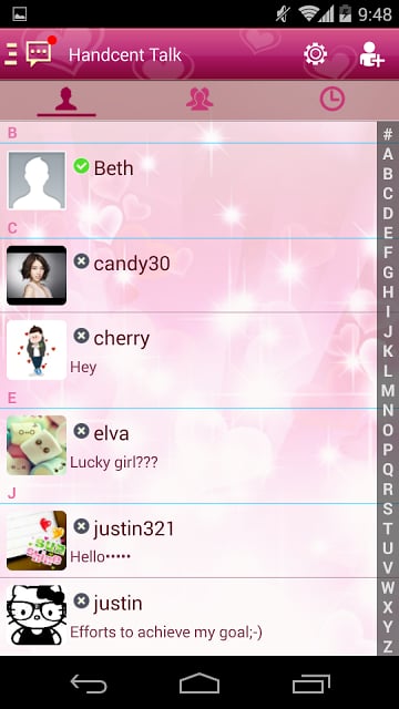 Handcent 6 Skin Valentine 2012截图11