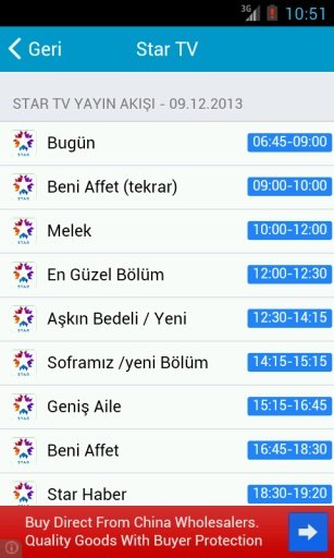 TV Rehberi (Yayın Akışı)截图1