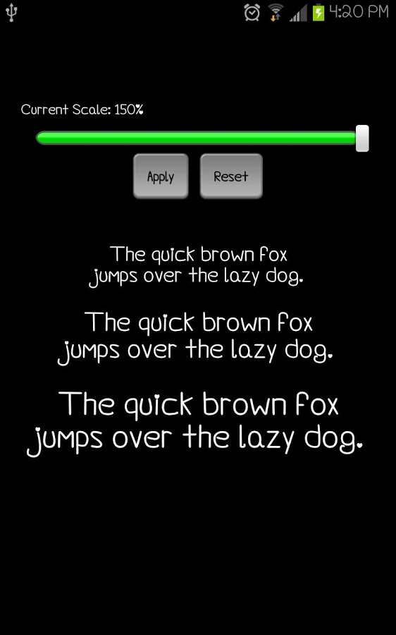 Font Sizer for FlipFont&reg; free截图3